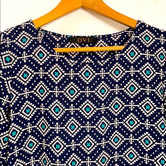 Ovi Print Dress Size Small - Picture 4 of 10